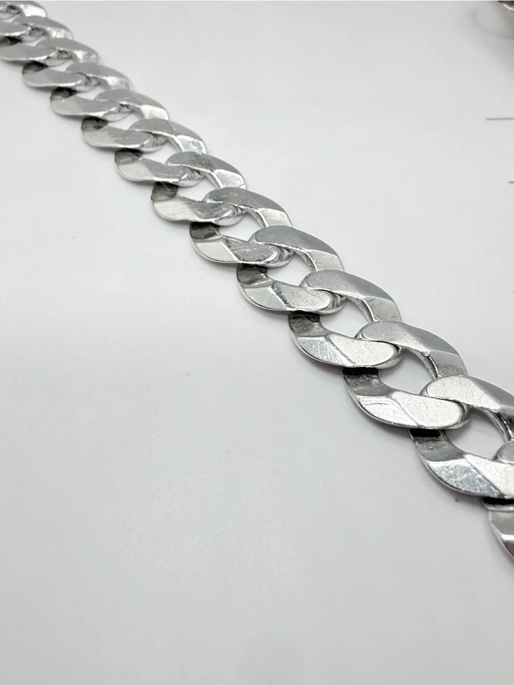 Italian Made Sterling Silver Cuban Link Bracelet - Silver!